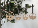 Wooden Music Pendant Weihnachtsbaumanhnger (4 Holznoten) VE 4 Stck