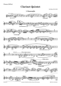 Clarinet Quintet Clarinet, 2 Violins, Viola and Cello Set