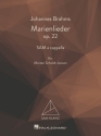 Marienlieder op.22 for mixed choir (SAM) a cappella choral score