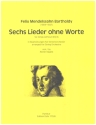 6 Lieder ohne Worte (6 Songs without Words) fr Streichorchester Partitur