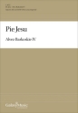 Pie Jesu Soprano Solo and SATB A Cappella Choral Score