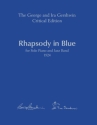 Rhapsody in Blue fr 2 Klaviere Partitur und Kritischer Bericht