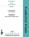 Vocalise (from '14 Songs op.34') for flute choir