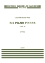 6 Piano Pieces op. 50 (1922) for piano