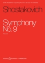 Symphony in E flat major no.9 op.70 for orchestra  full score