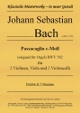 Passacaglia c-Moll  fr 2 Violinen, Viola und 2 Violoncelli Partitur und Stimmen