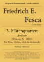 Fltenquartett Nr.3 F-Dur, op.40 fr Flte, Violine, Viola und Violoncello Partitur und Stimmen