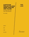 Canticum Psalmi Falsum gemischter Chor (SATB), Harfe, Klavier, und Schlaginstrumente (Vibraphon, Rhrenglocken, Pauken, Sch Chorpartitur