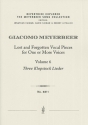 Lost and Forgotten Vocal Pieces Vol.6: Three Klopstock Lieder  for One or More Voices and Instrument