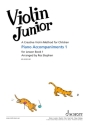 Violin Junior: Piano accompaniments 1 Band 1 Violine und Klavier Lehrbuch