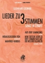 Lieder zu drei Stimmen - Songs in 3 Parts (+QR-Code) fr Blockflten, Violen da Gamba, Singstimmen Partitur und Stimmen