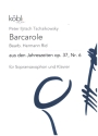 Barcarole aus den Jahreszeiten op.37, Nr.6 fr Sopransaxophon und Klavier