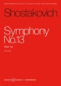 Sinfonie Nr. 13 op. 13 fr Bass, Mnnerchor und Orchester Studienpartitur