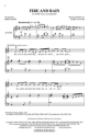 Fire and Rain SATB Chorpartitur