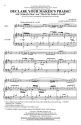 Declare Your Maker's Praise! SATB and Oboe Chorpartitur