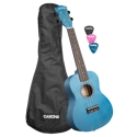 Concert Ukulele Linden Blue (incl. Bag, 3 Picks)