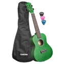 Concert Ukulele Linden Green (incl. Bag, 3 Picks)