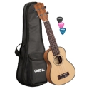 Soprano Ukulele Spruce Solid Top Lefthand (incl. Bag padded, 3 Picks, Top: Spruce)