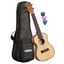 Concert Ukulele Spruce Solid Top Lefthanded (incl. Bag padded, 3 Picks, Top: Spruce)