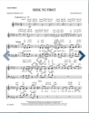 Seek Ye First SATB, Guitar and Piano Part