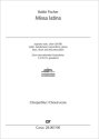 Missa latina Solo S, Coro SATB (mit Stimmteilungen u. Chorsoli), Vl,  Bandoneon (Akkordeon), Pfte, Cb, Drums, Per Chorpartitur