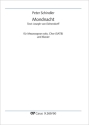 Mondnacht (Solo Ms), Coro SATB, Pfte Partitur