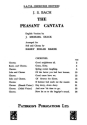 The Peasant Cantata SATB and Piano Klavierauszug