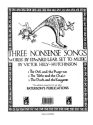 Three Nonsense Songs Vocal and Piano Buch