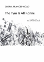 The Tym Is All Ronne SATB Klavierauszug