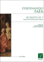 Sei Duetti Op. 7, for two Voices and Piano 2 Vocal and Piano Buch + Einzelstimme(n)