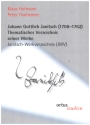 Johann Gottlieb Janitsch-Werkverzeichnis (JWV) Thematisches Verzeichnis seiner Werke