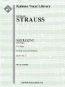 Morgen from Four Songs, Op 27/4 (f/o sc) Scores