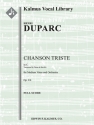 Chanson Triste in C (med voice, f/o sc) Scores