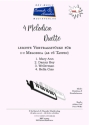 4 Melodica Duette Vol.3 fr 1 - 2 Melodica (ab 26 Tasten) Partitur und Stimmen