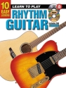 10 Easy Lessons - Learn To Play Rhythm Guitar Guitar Book & Media-Online