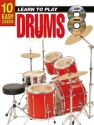 10 Easy Lessons - Learn To Play Drums Drums Book & Media-Online