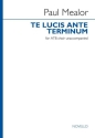 Te lucis ante terminum ATB Choral Score