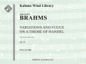 Variations/Fugue Theme Handel (f/o sc) for orchestra full score