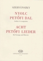 Nyolc Petifi dal Voice and Piano Partitur