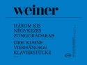 Drei kleine Klavierstcke op. 36 zu vier Hnden Piano, 4 Hands Buch