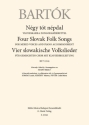 Four Slovak Folk Songs SATB and Piano Chorpartitur