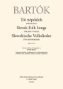 Slovak Folk Songs TTBB Chorpartitur