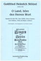 O Land, hre des Herren Wort fr Soli (TB), gem Chor Oboe d'amore, 2 Violinen, Viola, B.c. Partitur