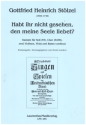 Habt ihr nicht gesehen, den meine Seele liebet? fr Soli (ST) gem Chor Oboe d'amore, 2 Violinen, Viola, B.c. Partitur