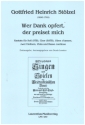 Wer Dank opfert, der preiset mich fr Soli (STB), gem Chor Oboe d'amore, 2 Violinen, Viola, B.c. Partitur