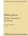 Thema, Variationen und Finale op.13a fr grosses Orchester Partitur