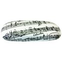 Glasses Case 'Manuscript' black/white with matching lens cloth