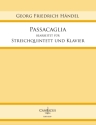 Passacaglia nach Georg Friedrich Hndel fr Streichquintett (4 Vl und Vc) und Klavier Partitur und Stimmen