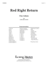 Red Right Return (c/b sc) Symphonic wind band