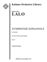 Symphonie Espagnole, Op. 21 (solo VN) Full Orchestra